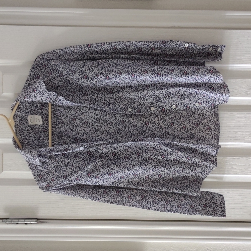 Long sleeve button up j.Crew floral shirt